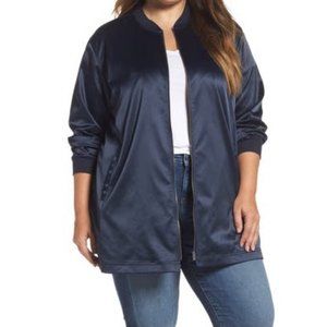 TWO BY VINCE CAMUTO Long Bomber Navy 1X
